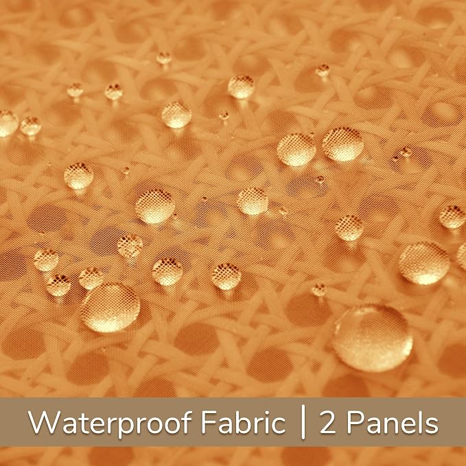 Outdoor Sheer Curtains for Patio Waterproof, 2 Panels Rod Pocket Indoor/Outdoor - Image 5