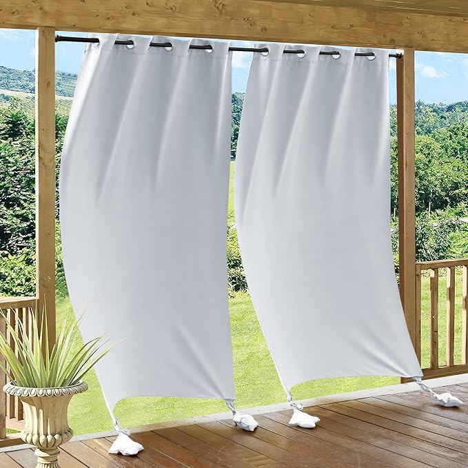RYB HOME Windproof Outdoor Curtains by RYBHOME