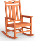 Oversized Outdoor Rocking Chair, 380lbs Heavy-Duty Large Patio Rocker, Weather by CIOKEA