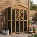 Outdoor Wooden Storage Shed Cabinet by MAGAZOOPET