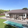 Aoxun 26’x10’ Gazebo with Aluminum Frame & Polycarbonate Panel, Outdoor Patio by Aoxun