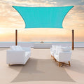 Colourtree TAPR0810 Custom Size 9' x 17' Turquoise Sun Shade Sail UPF50 Canopy by ColourTree