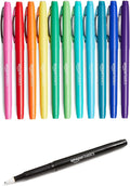 Amazon Basics Felt Tip Marker Pens, Versatile for Writing, Drawing, and Journaling, Assorted Colors, 12-Pack