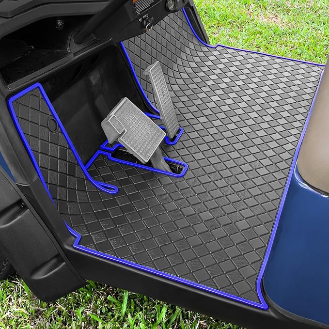 Golf Cart Floor Mat for Yamaha,Customize Non-Slip Full Coverage Liner Matt Replacement Fits to Yamaha G29/Drive, Drive2,Adventurer,QuieTech 2017+,Durable Easy to Clean