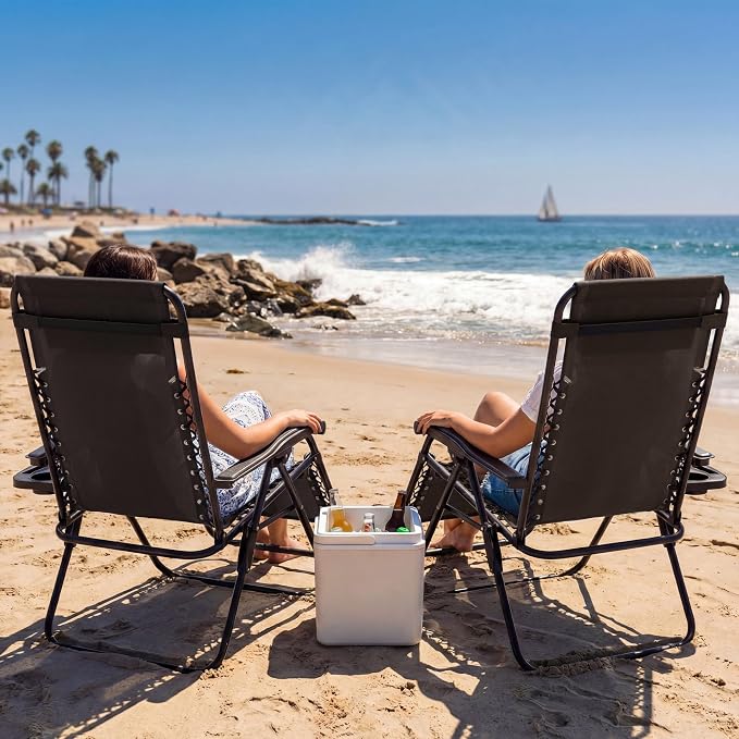 Homall Zero Gravity Chair Patio Folding Lawn Lounge Chairs | Outdoor Lounge - Image 9