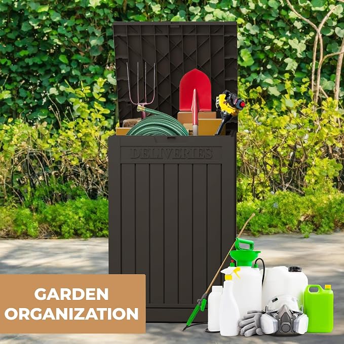55 Gallon Package Delivery Box for Outside, Weather Resistant UV Protection - Image 5