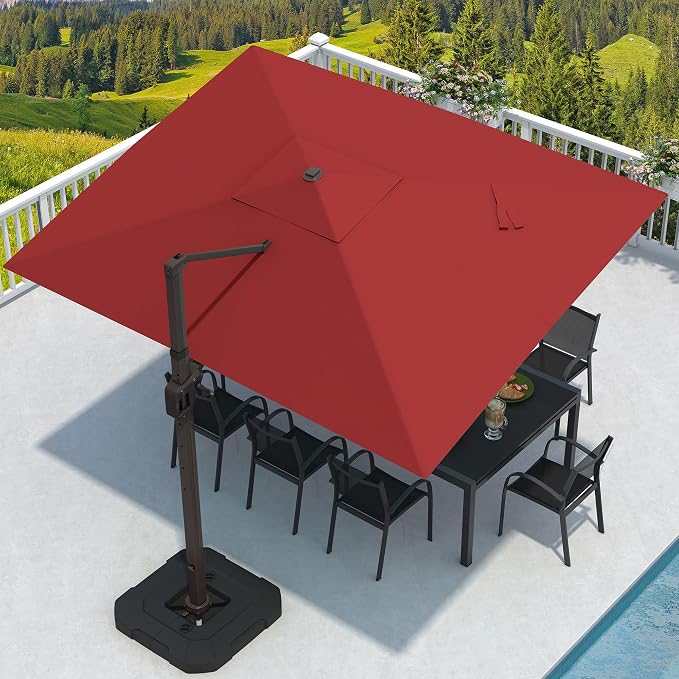 9' X 12' Cantilever Patio Outdoor Umbrella by MPLShade