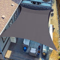 Custom Size 8' x 19' Dark GreySun Shade Sail Canopy Commercial Rectangle Sail by SUNLAX