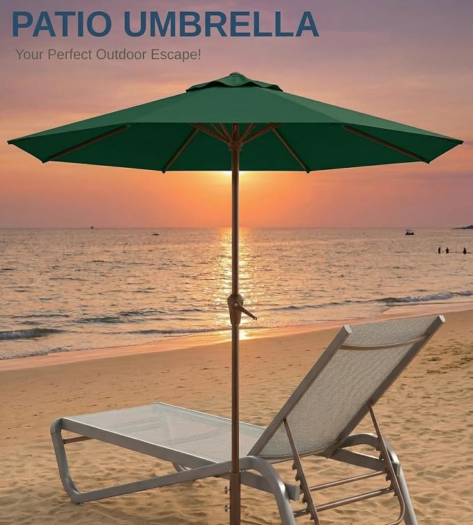 10FT Patio Umbrella, Outdoor Umbrella - Image 9