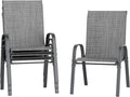 Amopatio Patio Chairs Set of 4, Breathable Garden Outdoor Furniture by Amopatio