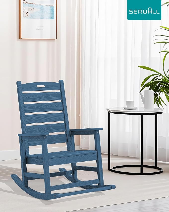 SERWALL HDPE Outdoor Rocking Chair - Image 9