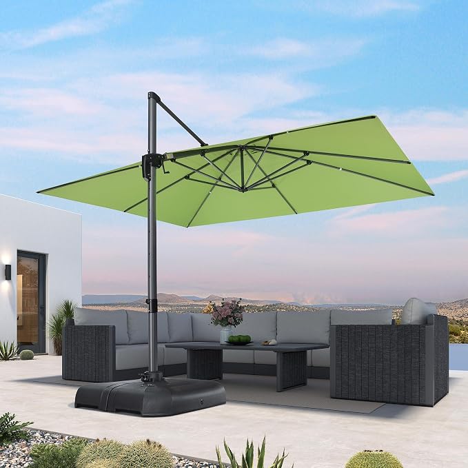 PURPLE LEAF Patio Umbrella 10' x 13' Built by PURPLELEAF