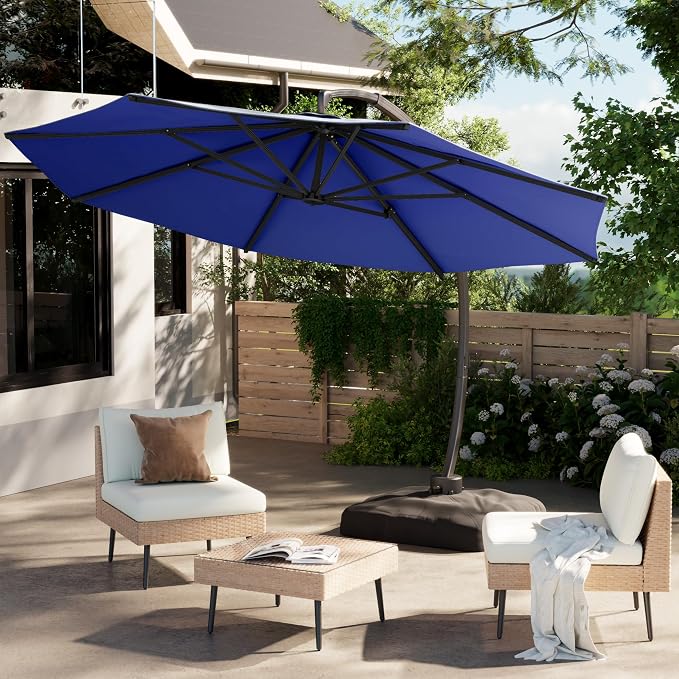 12FT All Aluminum Cantilever Patio Umbrella - Image 8