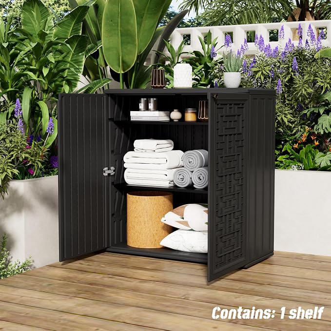 Mrosaa Indoor Outdoor Storage Cabinet Waterproof - Image 3