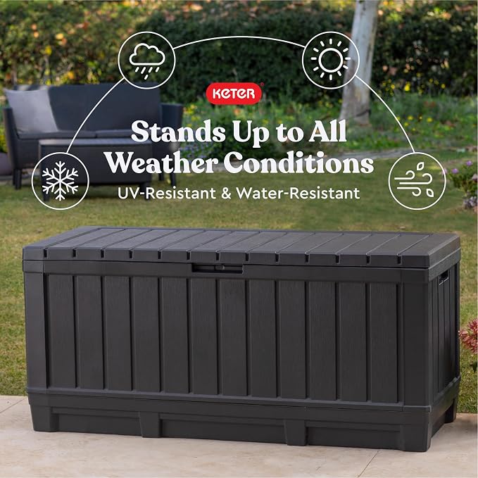 Keter Kentwood 92 Gal Outdoor Storage Box - Image 5