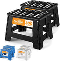 Utopia Home Folding Step Stool 9 Inch, built-in handle, and 300 lbs support by UTOPIAHOME