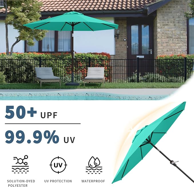 10FT Patio Umbrella, Outdoor Umbrella - Image 3