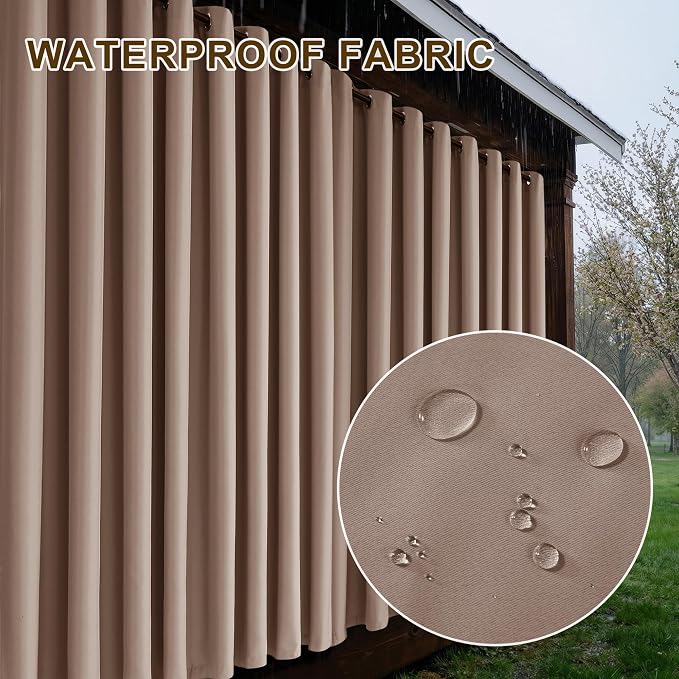RYB HOME Fade-Resistant Extra Wide Outdoor Curtains - Image 6