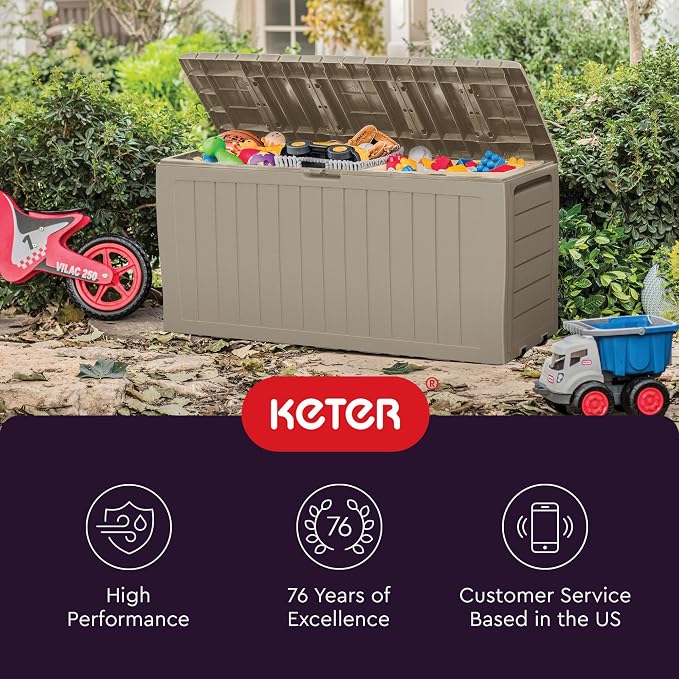 Keter Marvel 71 Gal Outdoor Storage Box - Image 11
