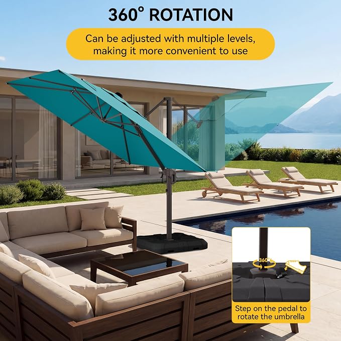 10x10FT Cantilever Outdoor Umbrella - Image 5