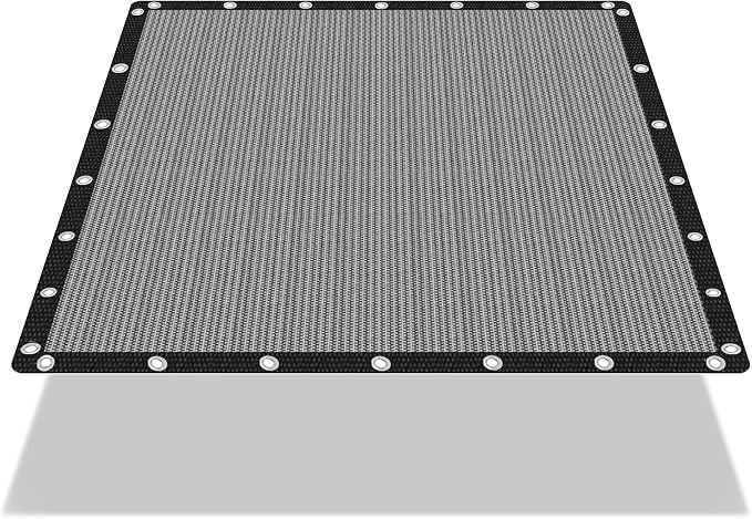 90% Shade Cloth Sun Shade Fabric Privacy Screen Shade Cover by eMeritDirect