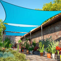 12' x 24' Turquoise Sun Shade Sail UPF50 Rectangle smTAPR0816 Canopy Fabric by ShadeMart