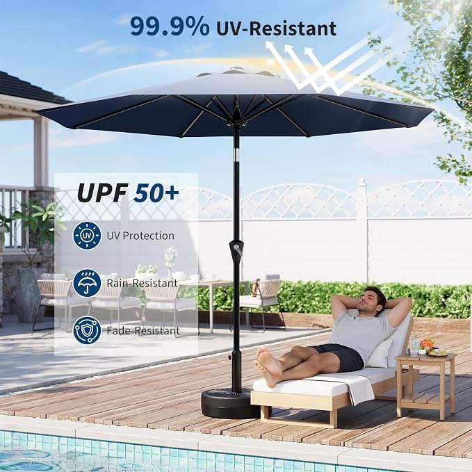 GarveeLife 9FT Umbrella Outdoor Patio, Table Umbrella - Image 5