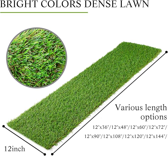 GLOBREEN Artificial Grass Table Runner 72 Inches Green Christmas Mantle Decor Table Centerpiece Football Golf Party Decorations Faux Turf for Wedding Birthday Dining Baby Shower