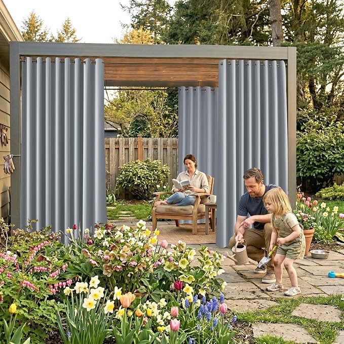 Waterproof Outdoor Curtain W105 x L108 - Image 2