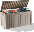 PatioZen 90 Gallon Deck Box Outdoor, Weatherproof Resin Patio Storage Box by OutdoorLivingPerfected