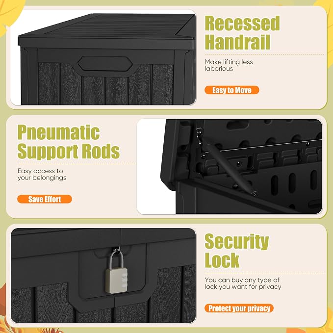 Devoko HDPE 240 Gallon Deck Box Double-Wall - Image 3