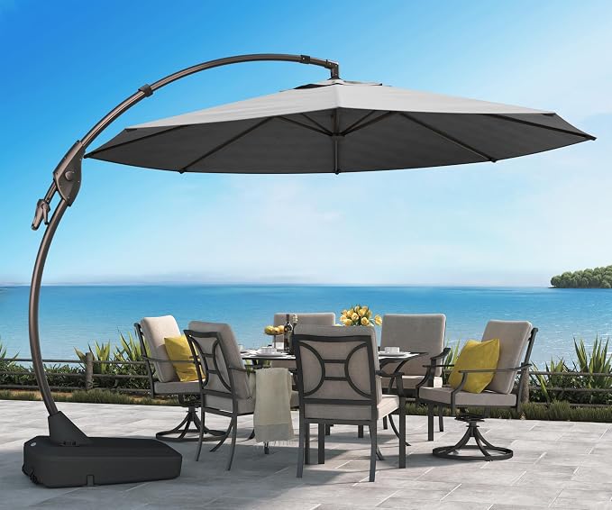 Grand patio 12FT Cantilever Round Umbrella - Image 9