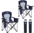 LET'S CAMP Folding Camping Chair Oversized Heavy Duty Padded Outdoor Chair | by LETSCAMP