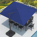 9' X 12' Cantilever Patio Umbrella Rectangular Outdoor Umbrellas | Heavy Duty by MPLShade
