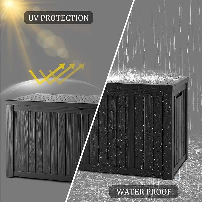 Outdoor Storage Box, 270 Gallon Waterproof Deck Box, Super-Sized Gas-Spring - Image 5