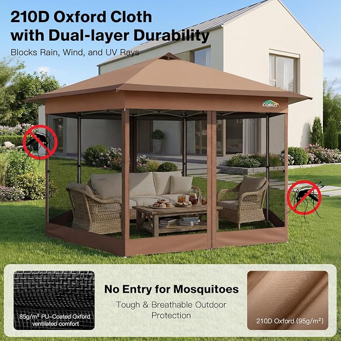 COBIZI 16x16 Pop Up Gazebo on Clearance - Image 5