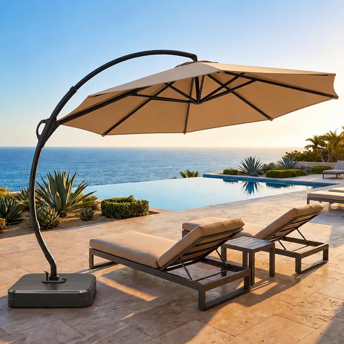 11ft Patio Cantilever Umbrella by LAUSAINTHOME