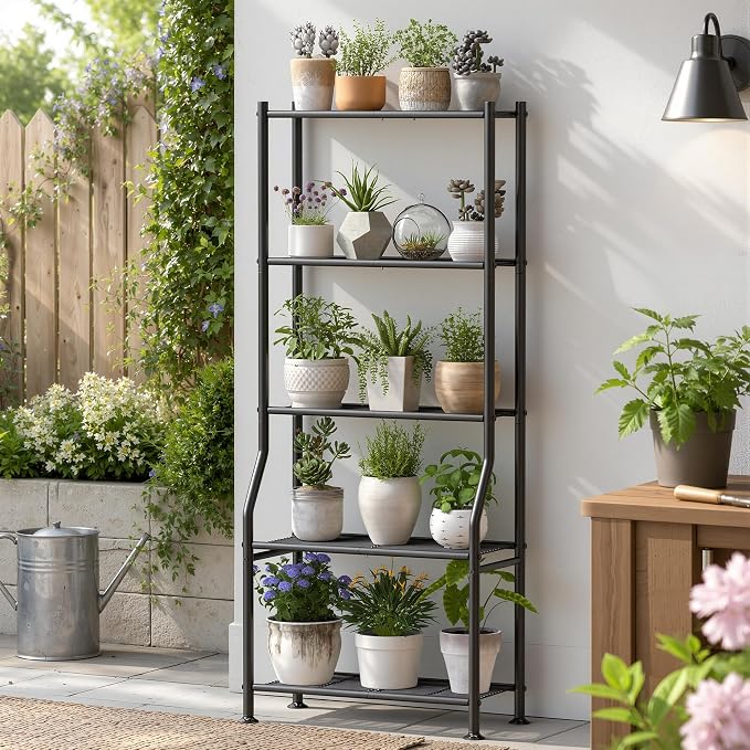 Livilord 5-Tier Plant Stand Indoor Outdoor, Waterproof Corner Garden Rack - Image 9