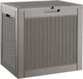 29 Gallon Outdoor Storage Box, Resin Deck Boxes Indoor and outdoor, Waterproof by KAMABOKO