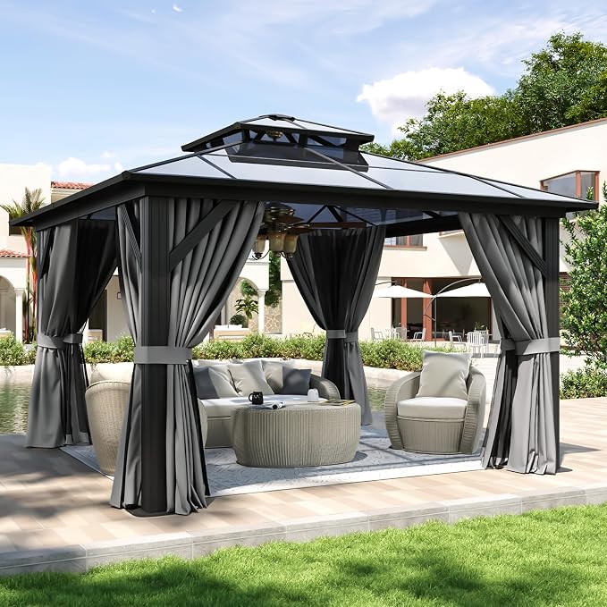 Aoxun 12'x12' Hardtop Gazebo by Aoxun