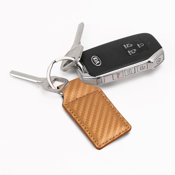 LaserGram Rectangle Keychain, Coat of Arms Germany, Personalized Engraving Included (Carbon Fiber Bronze)