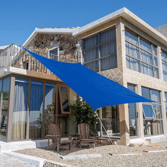 Tronssien Rectangle 12'x12' Sun Shade Sail, 95% UV Blockage Canopy Awning by Tronssien