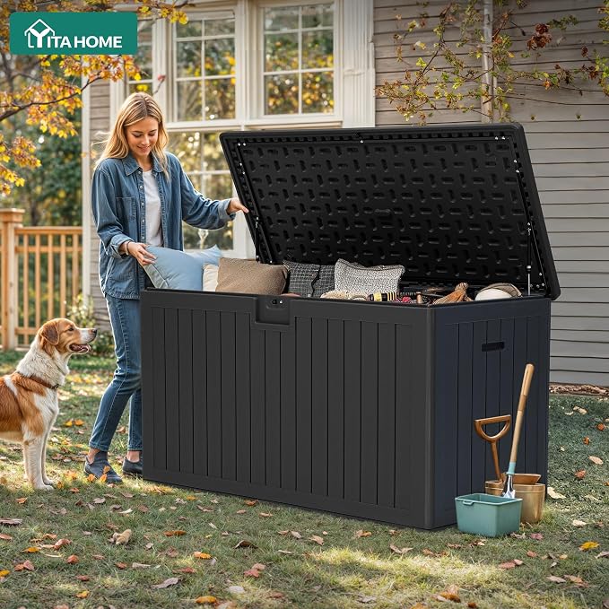 YITAHOME 220 Gallon Double-Wall Deck Box - Image 2