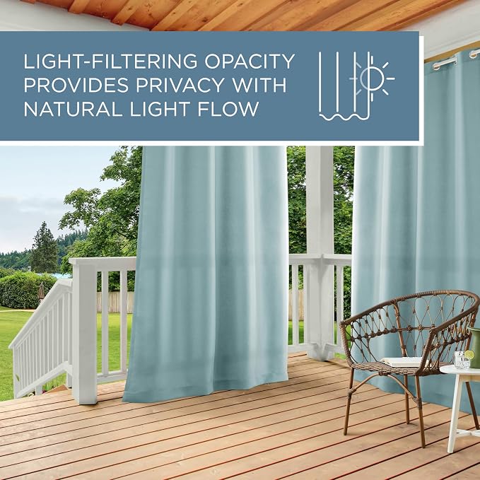 Town & Country Basics Cabana Solid Heavyweight Indoor Outdoor Curtains - Image 9