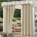4 Panels Outdoor Stripe Curtains by Sunshelf