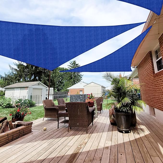 Patio Paradise 11' x 11' x 11' Sun Shade Sail Triangle Canopy Shade Cloth by Patio