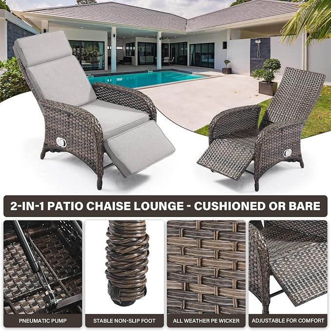 Versatile Outdoor Recliner Chair - Image 5
