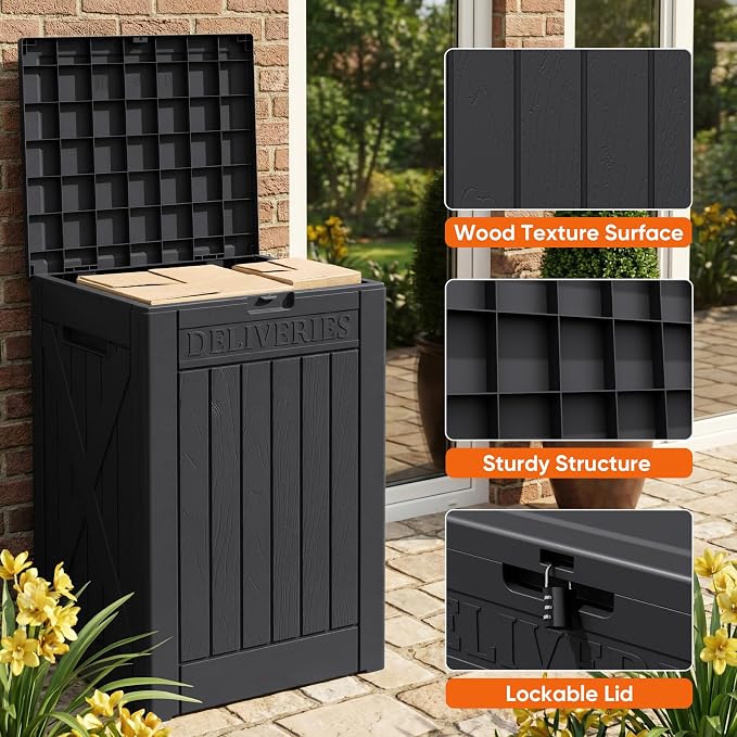 Flamaker 50 Gallon Deck Box, Package Delivery Storage Box - Image 5