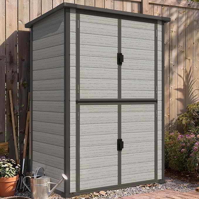 U-MAX 58 Cu.Ft Resin Outdoor Storage Cabinet, Tall Vertical - Image 6