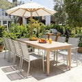 Stackable Patio Chairs Set of 8, Outdoor Dining Chairs by Puntogen